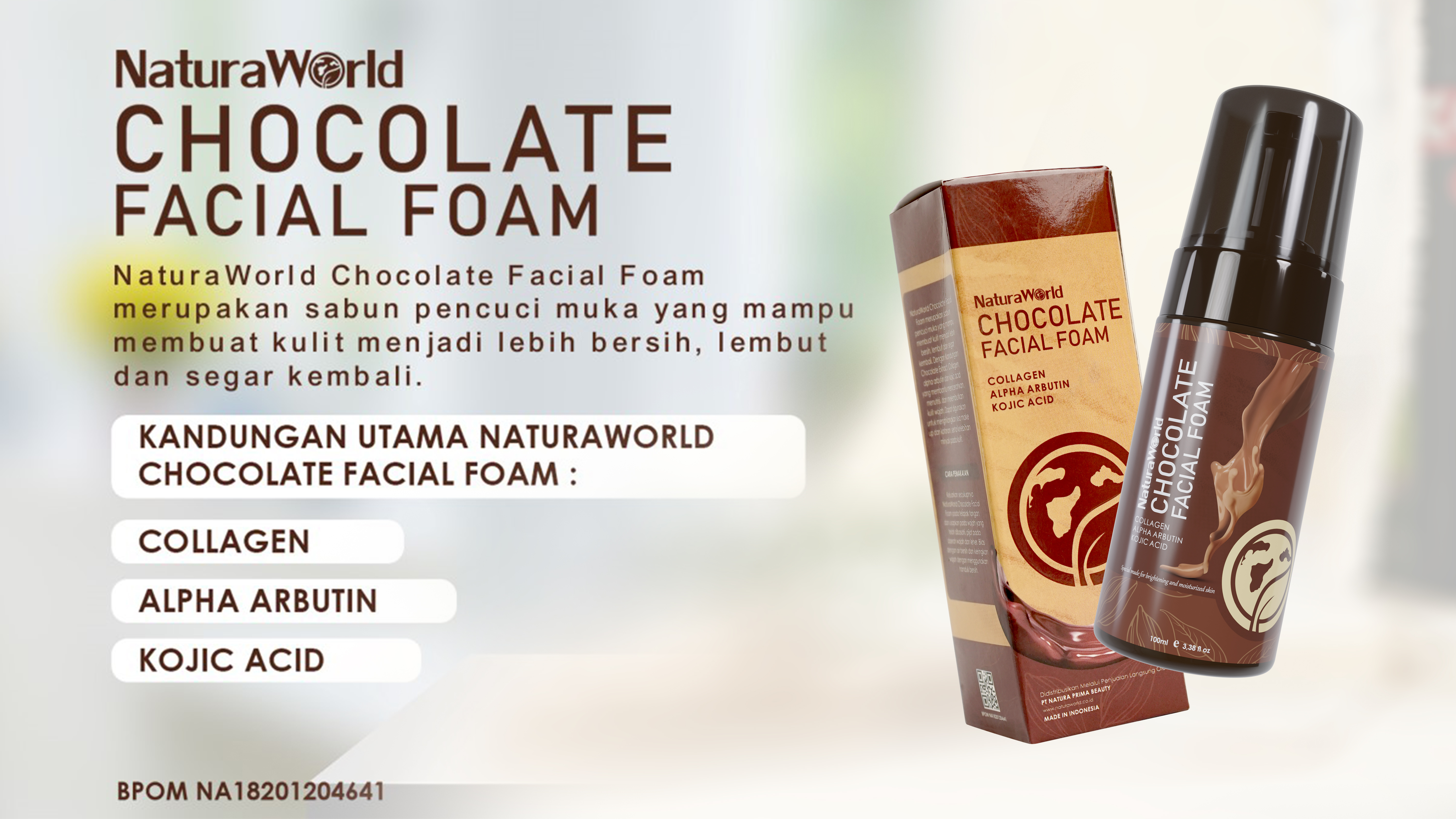 Banner Produk Natura World - Natura Chocolate Foam